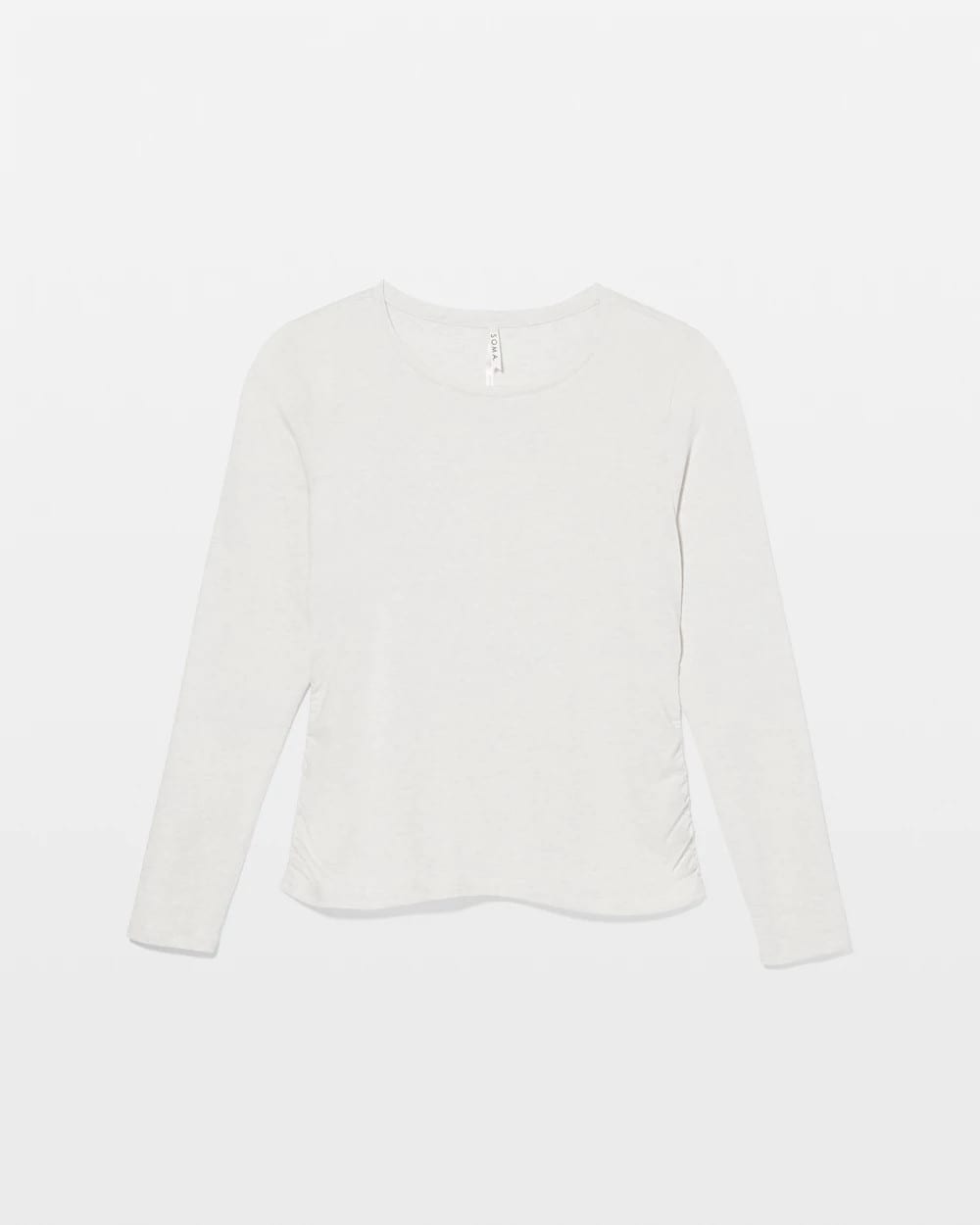 HEATHER CRYSTAL - Ruched Long Sleeve Pajama Tee