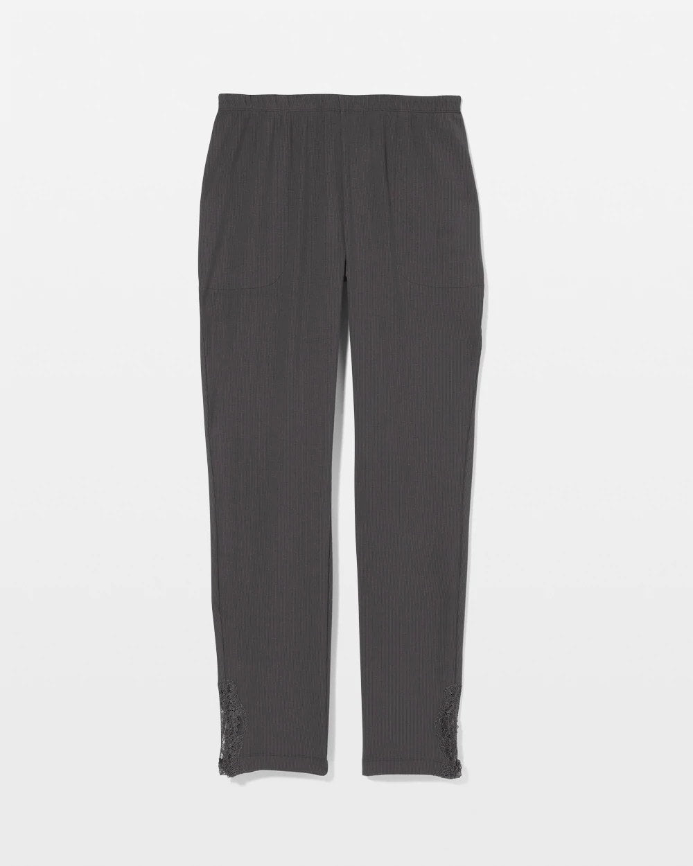 DARK EVERGLADE - Rib Ankle Pajama Pants