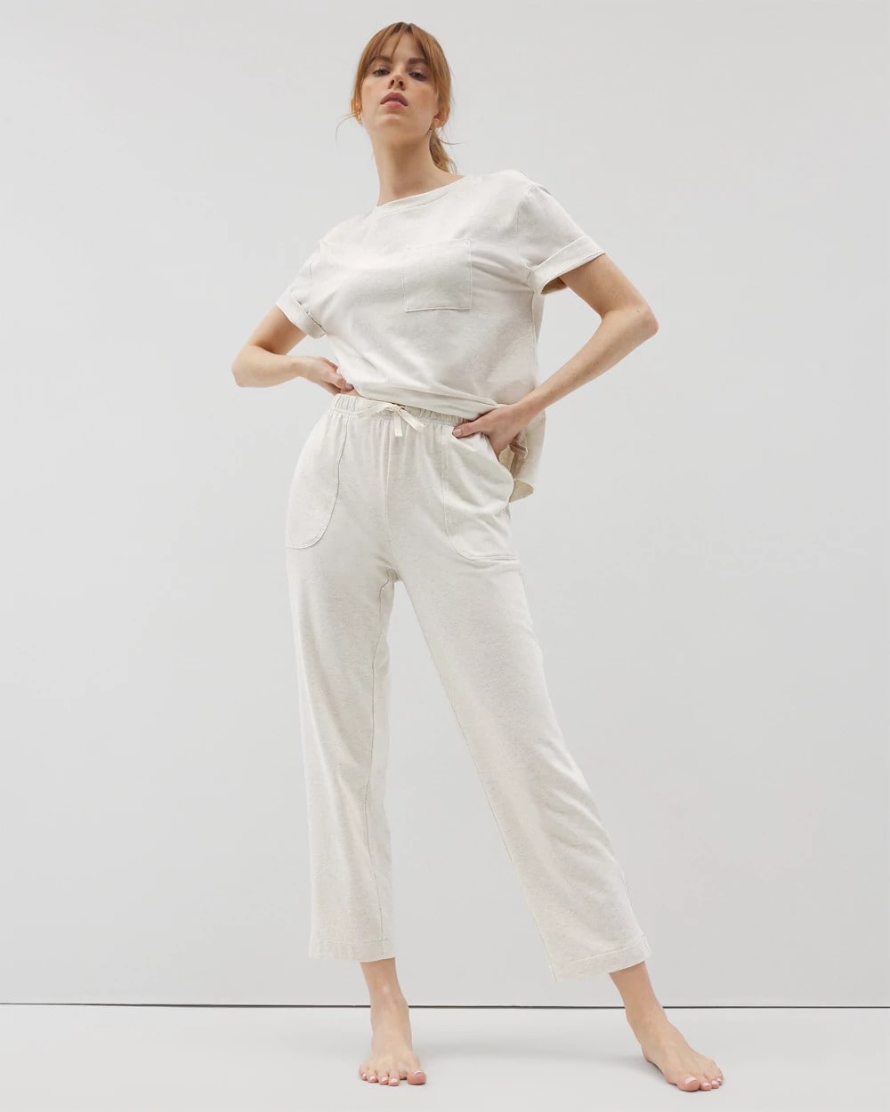 HEATHER CRYSTAL - Crop Pajama Pants