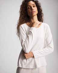 HEATHER CRYSTAL - Most Loved Cotton Long Sleeve Pajama Tee