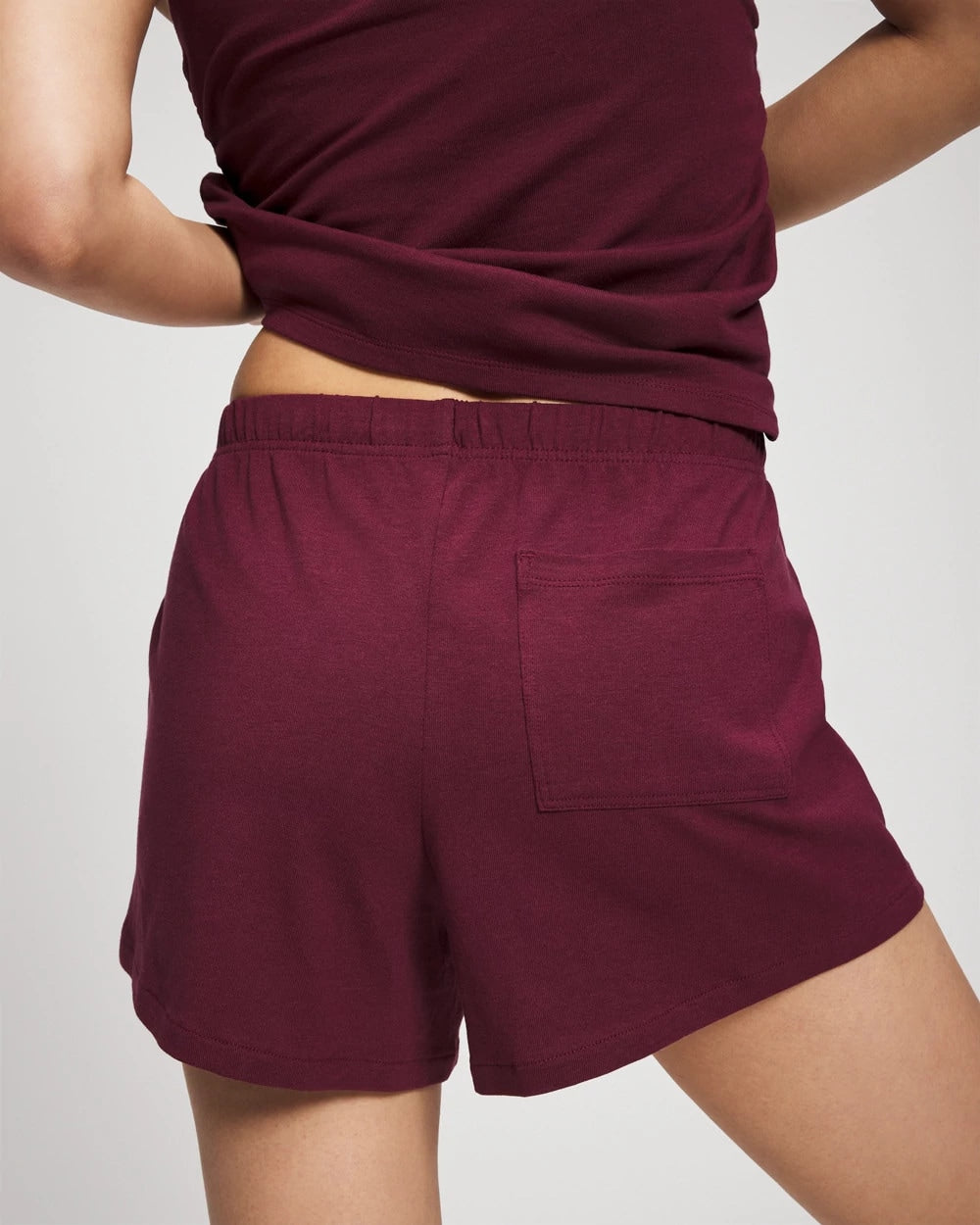 VELVET PLUM - Pajama Shorts