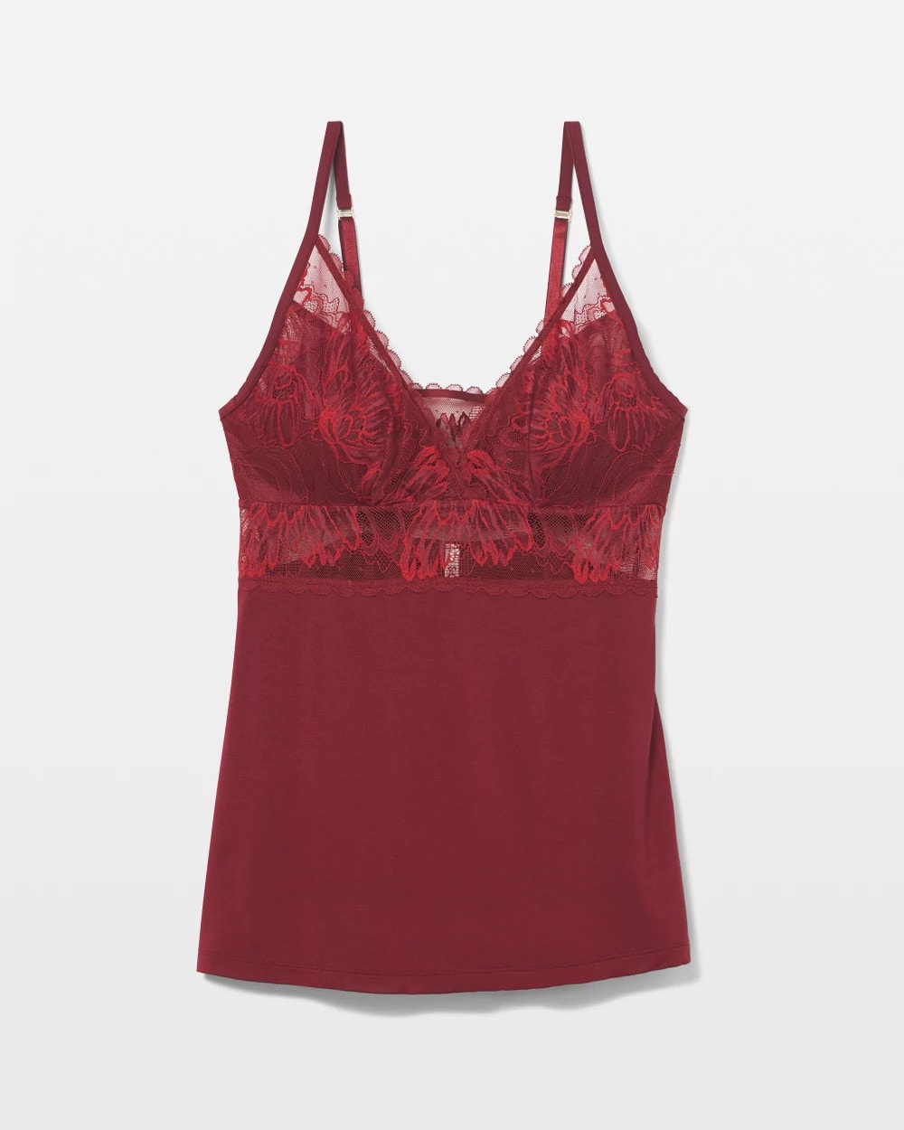 VERMILLION - Pajama Cami With Plunge Necklline