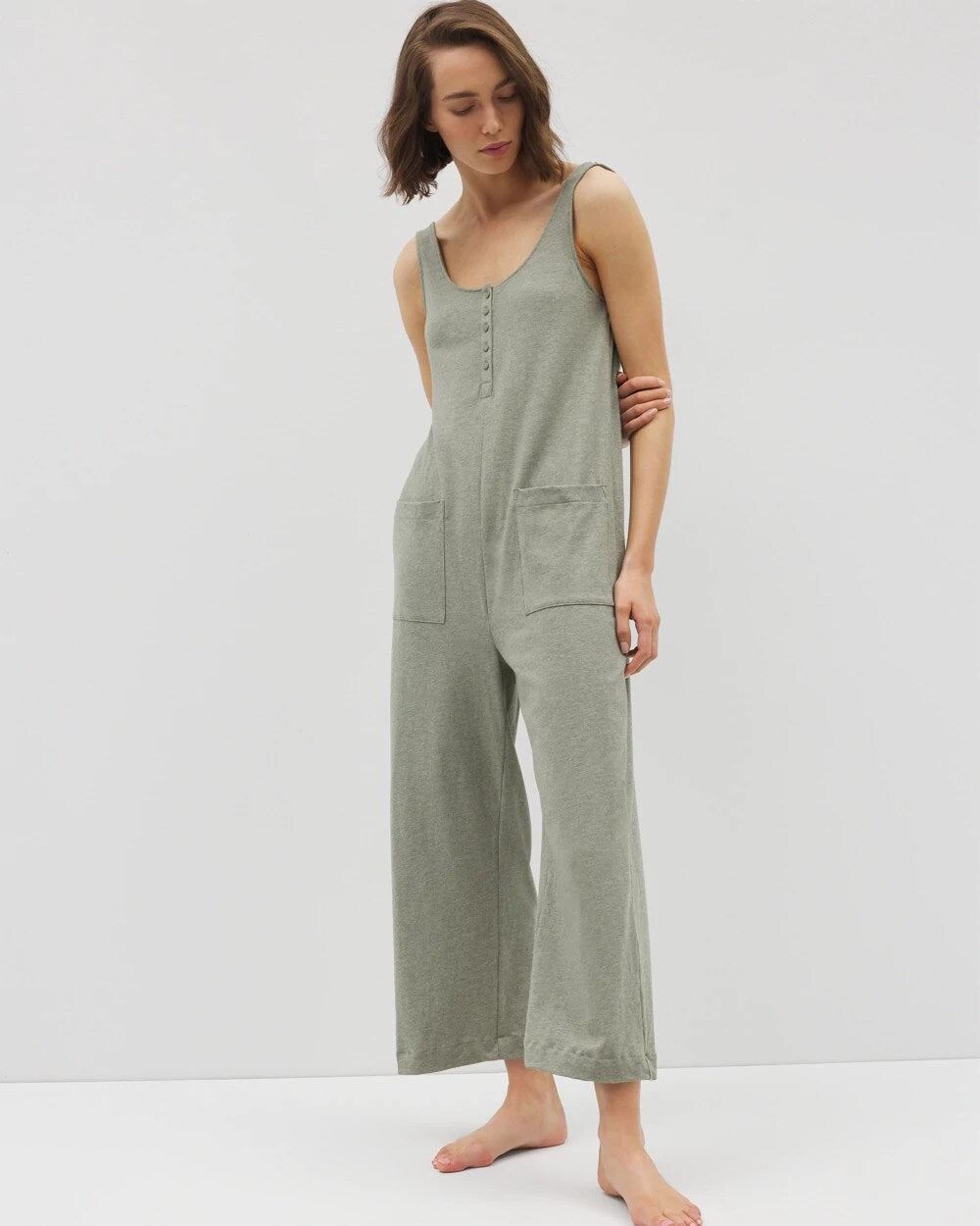 HEATHER HIGHLANDS - Henley Jumpsuit