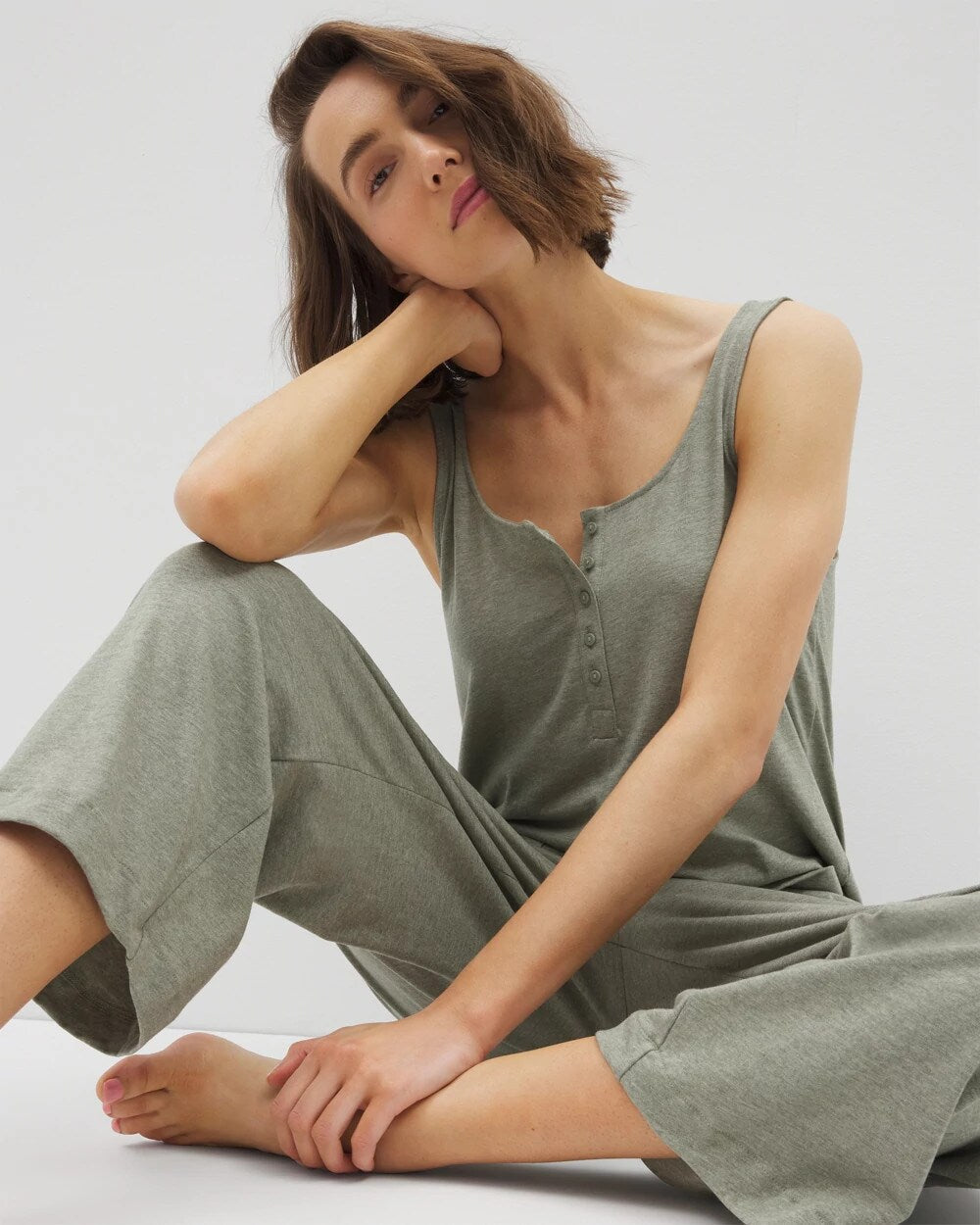 HEATHER HIGHLANDS - Henley Jumpsuit