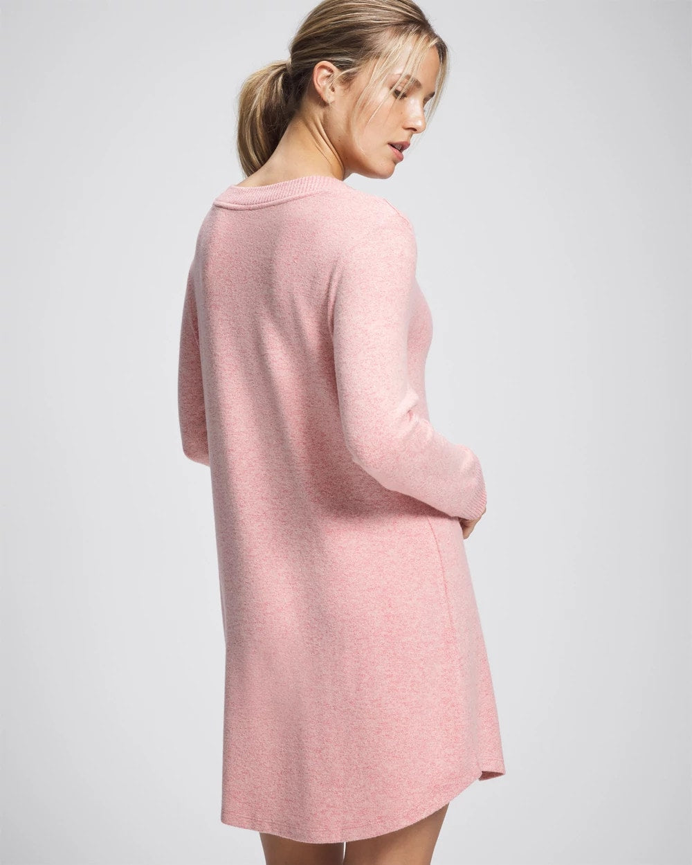 CAMEO PINK/DUSTY ROSE - Long Sleeve Sleepshirt
