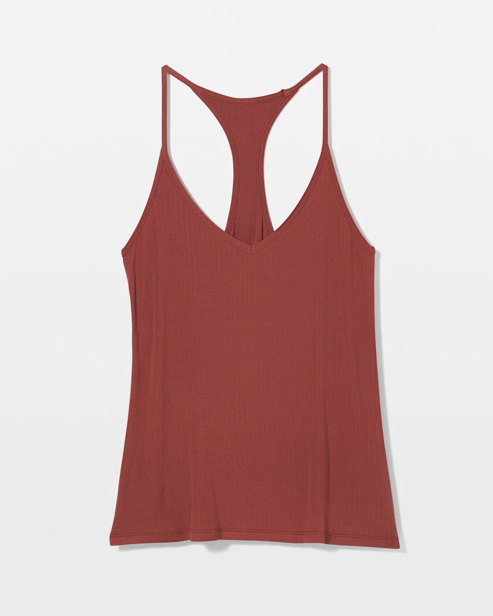 SPICED MAHOGANY - Lightweight Rib Knit Pajama Cami