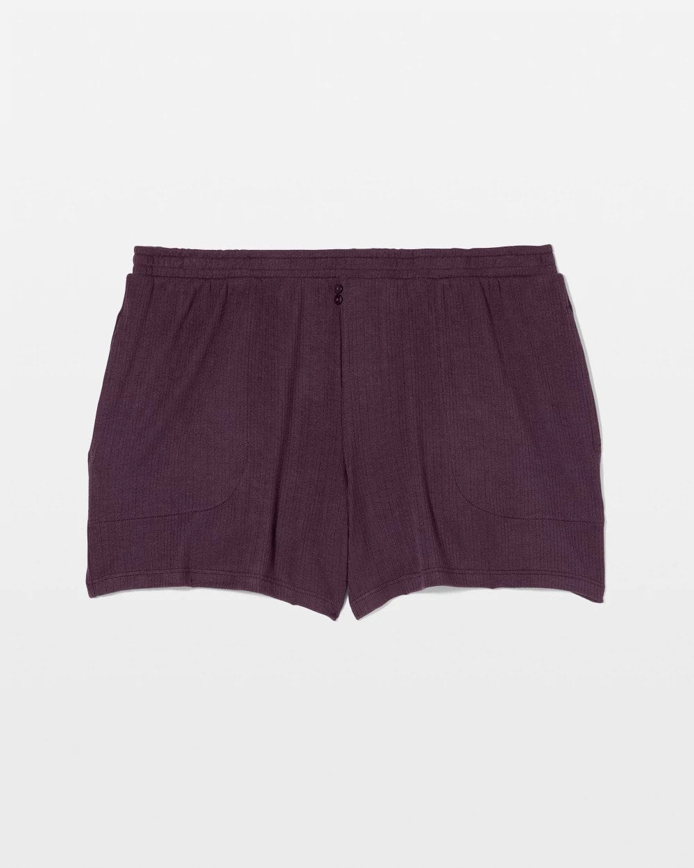 PLUM PERFECT - Lightweight Rib Knit Pajama Shorts