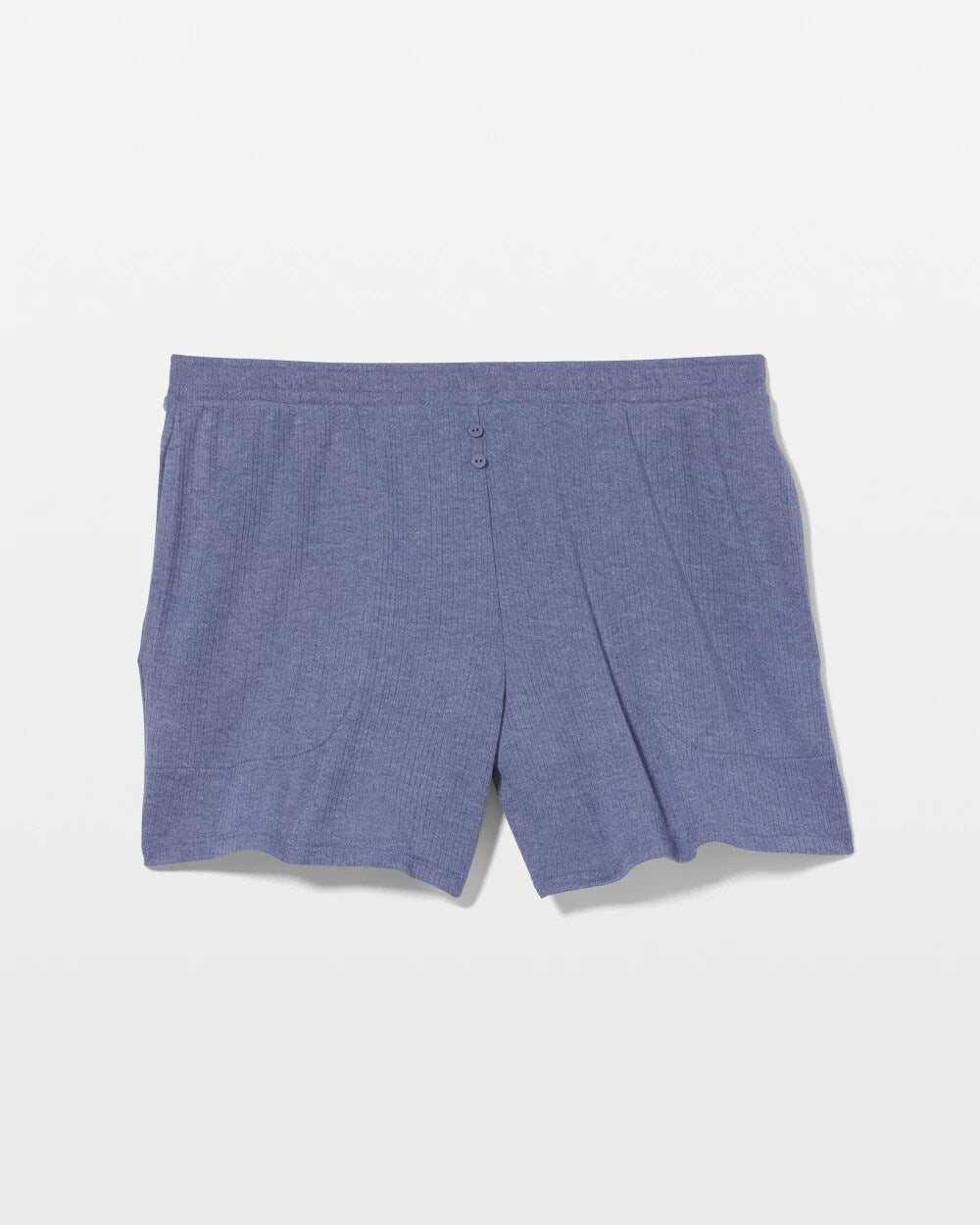 HEATHER DUSK - Lightweight Rib Knit Pajama Shorts
