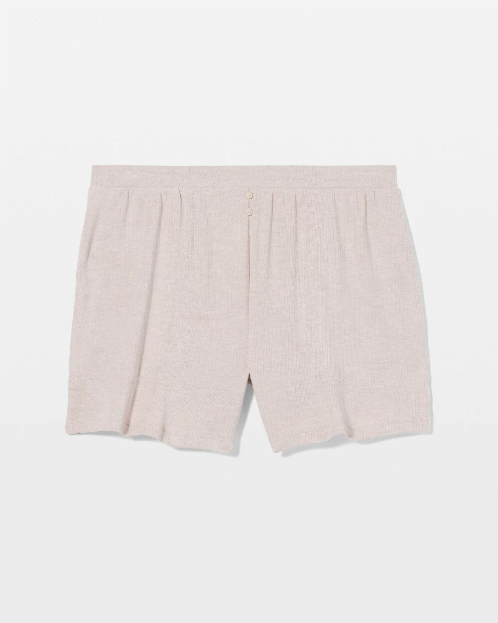 HEATHER BARELY THERE - Lightweight Rib Knit Pajama Shorts