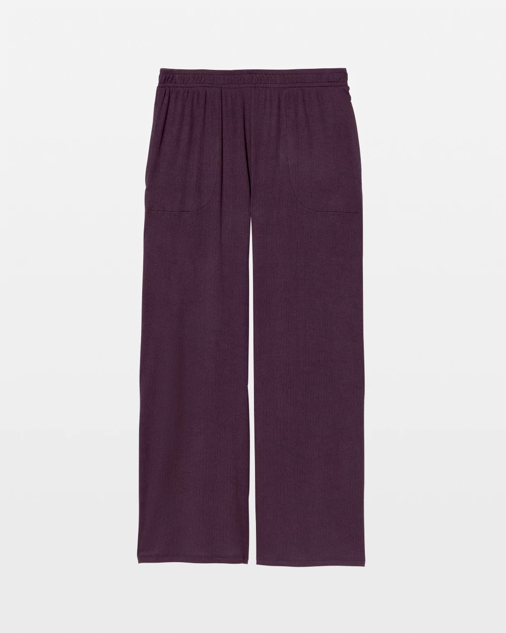 PLUM PERFECT - Lightweight Rib Knit Wide Leg Pajama Pants