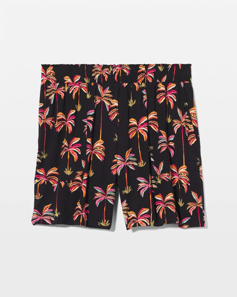 SHAKE YOUR PALM PALMS BLK - Long Pajama Shorts
