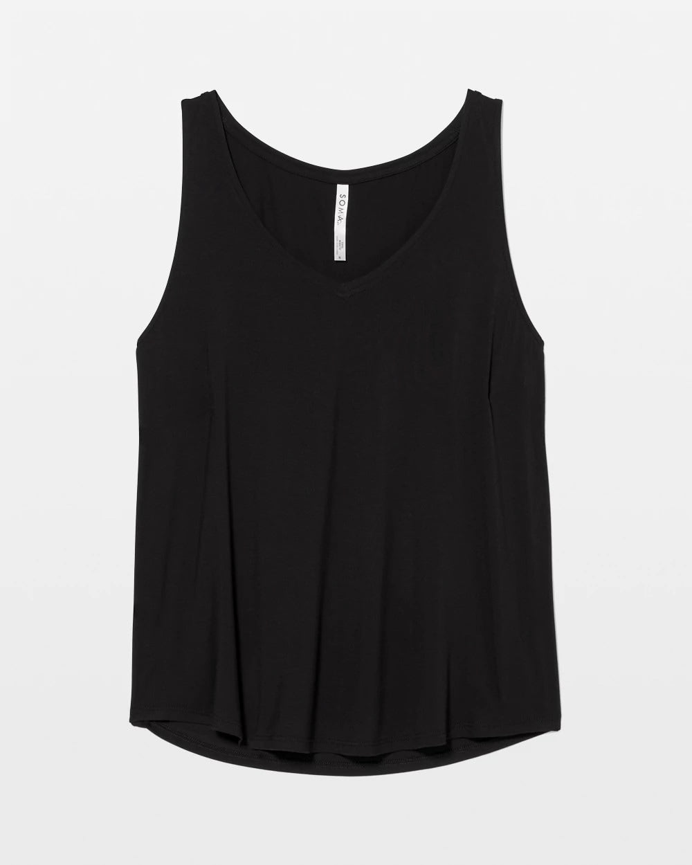 BLACK - V-Neck Pajama Tank