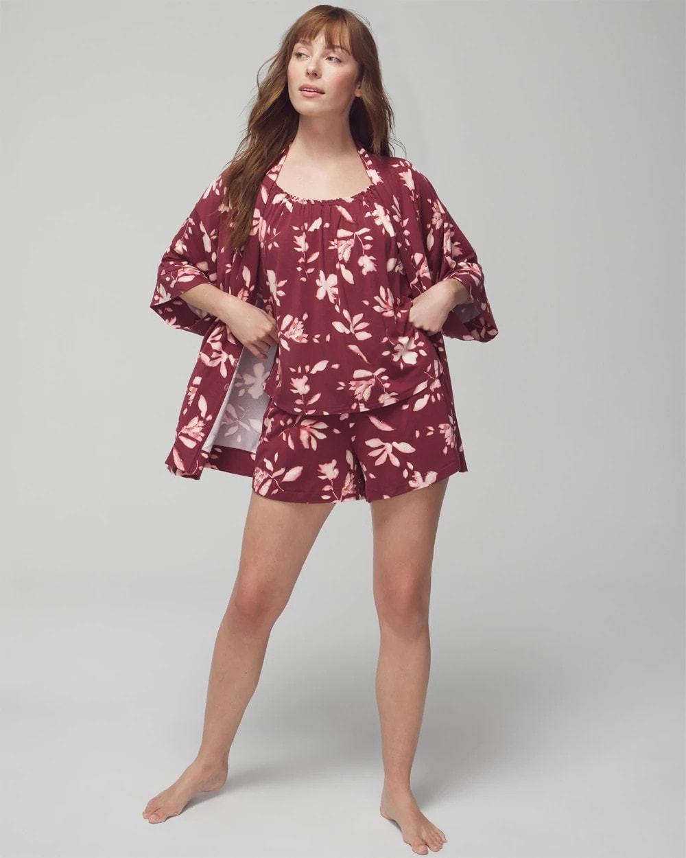 BUDDING ROMANCE VERMILL - Pajama Cardi