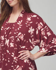 BUDDING ROMANCE VERMILL - Pajama Cardi