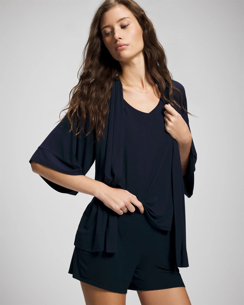 NIGHTFALL NAVY - Pajama Cardi