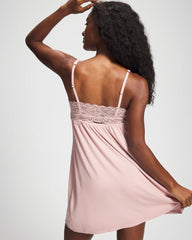 VINTAGE PINK - Soft Support Lace Chemise