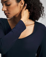 NIGHTFALL NAVY - Long-Sleeve Pajama Top