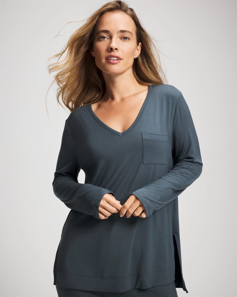 PETROL - Long Sleeve Pajama Tee