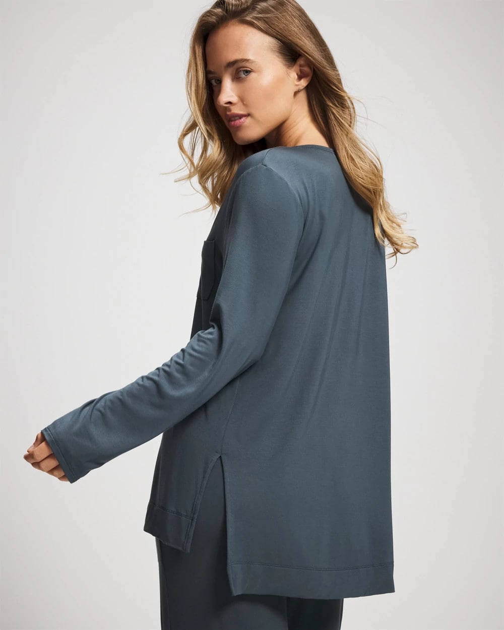 PETROL - Long Sleeve Pajama Tee