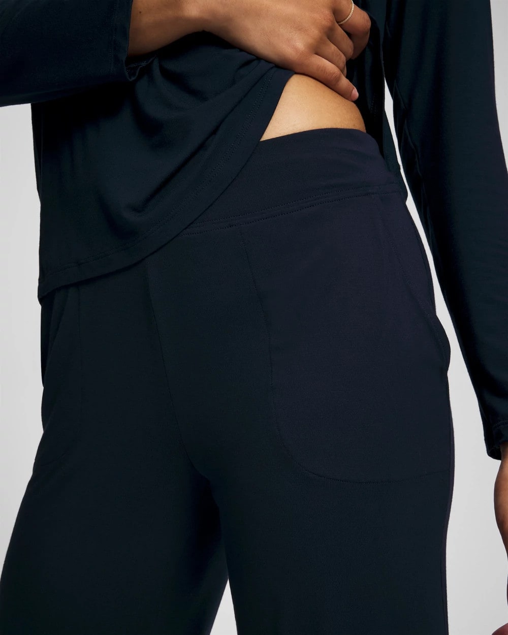 NIGHTFALL NAVY - Cropped Pajama Pants