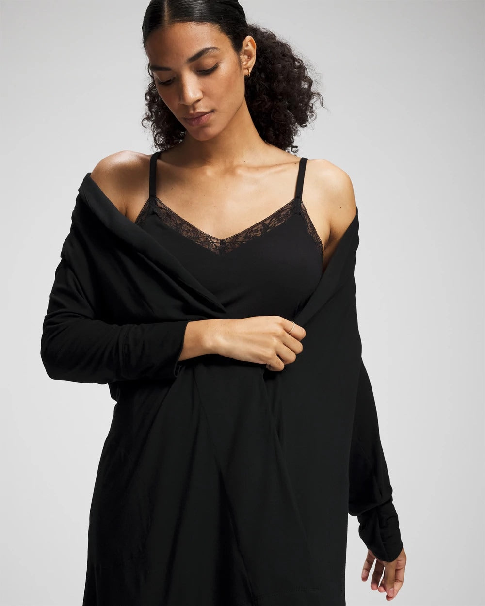 BLACK - Short Robe