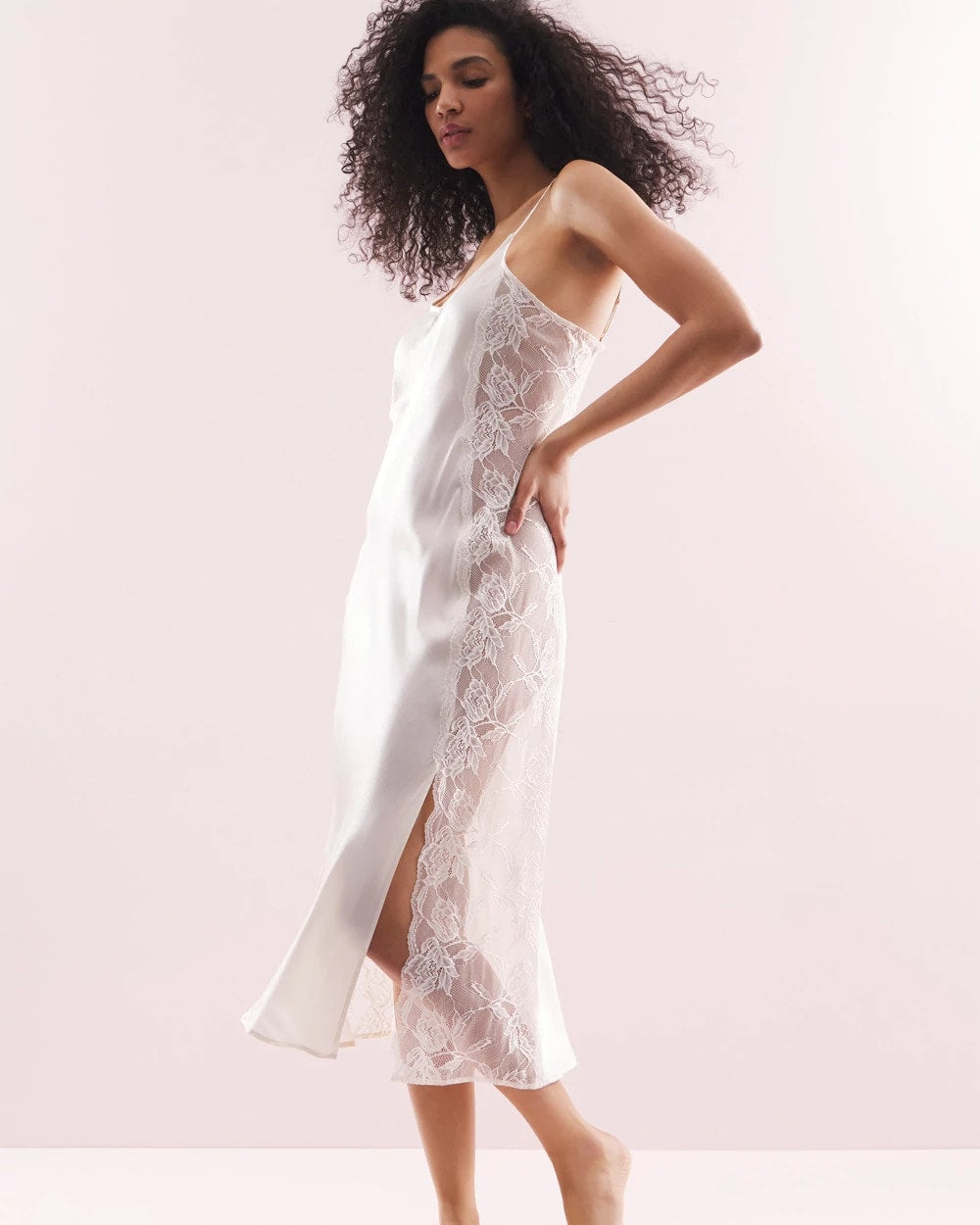 IVORY - Soma's Sexiest Silk Lace Gown