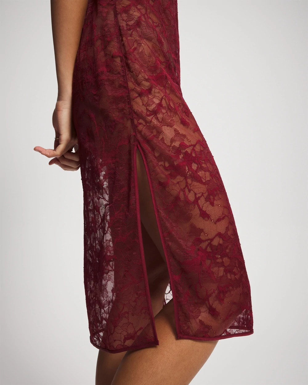 RED VELVET - Lace Gown