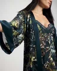 FERN FANTASY DARK HARBOUR - Soma’s Sexiest Silk Burnout Robe