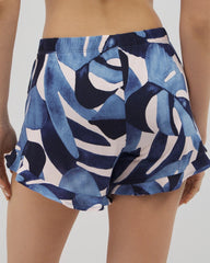 TROPICAL BREEZE SKY - Ruffle Pajama Shorts