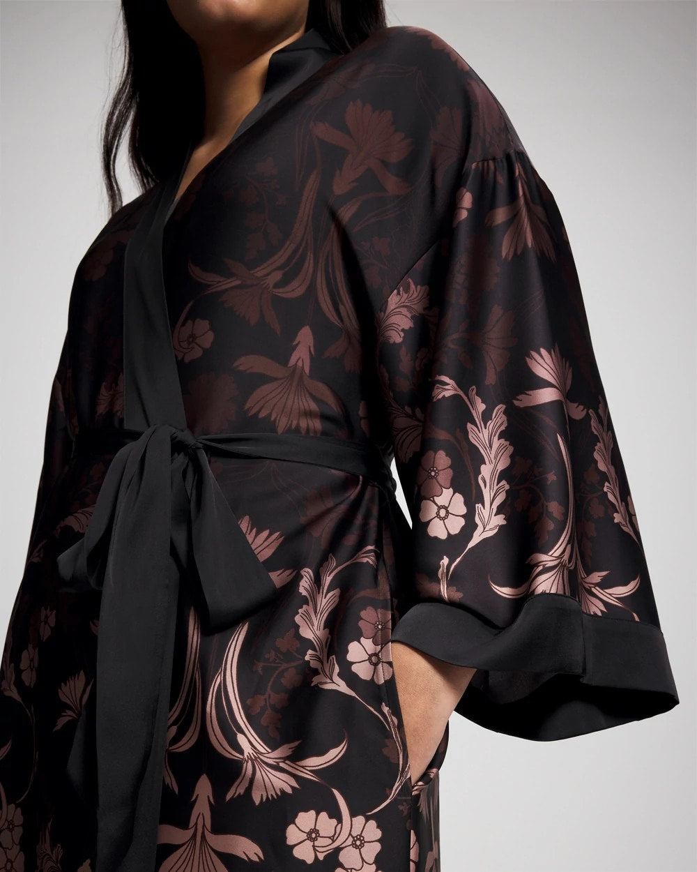 SAVANNA DAMASK BDR - Long Robe