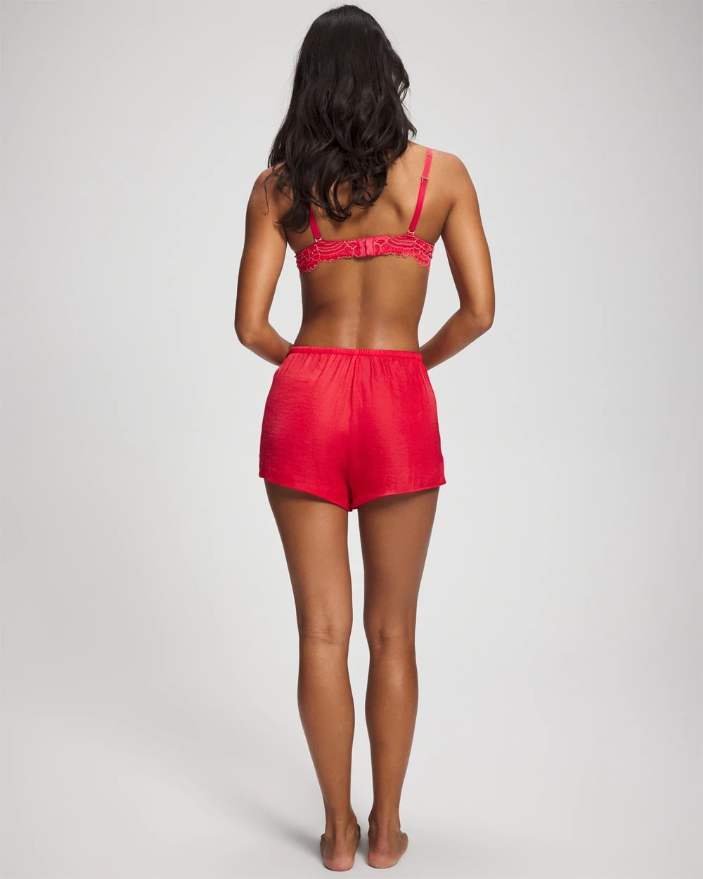 HEARTS DESIRE - Lace Trim Pajama Short