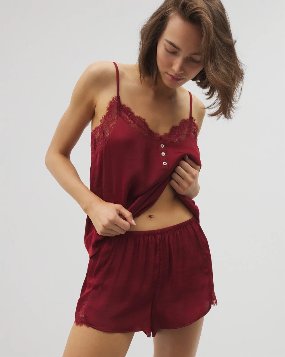 FIRST KISS - Lace Trim Pajama Short