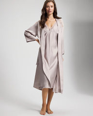 GRAY GLASS - Lace Long Robe