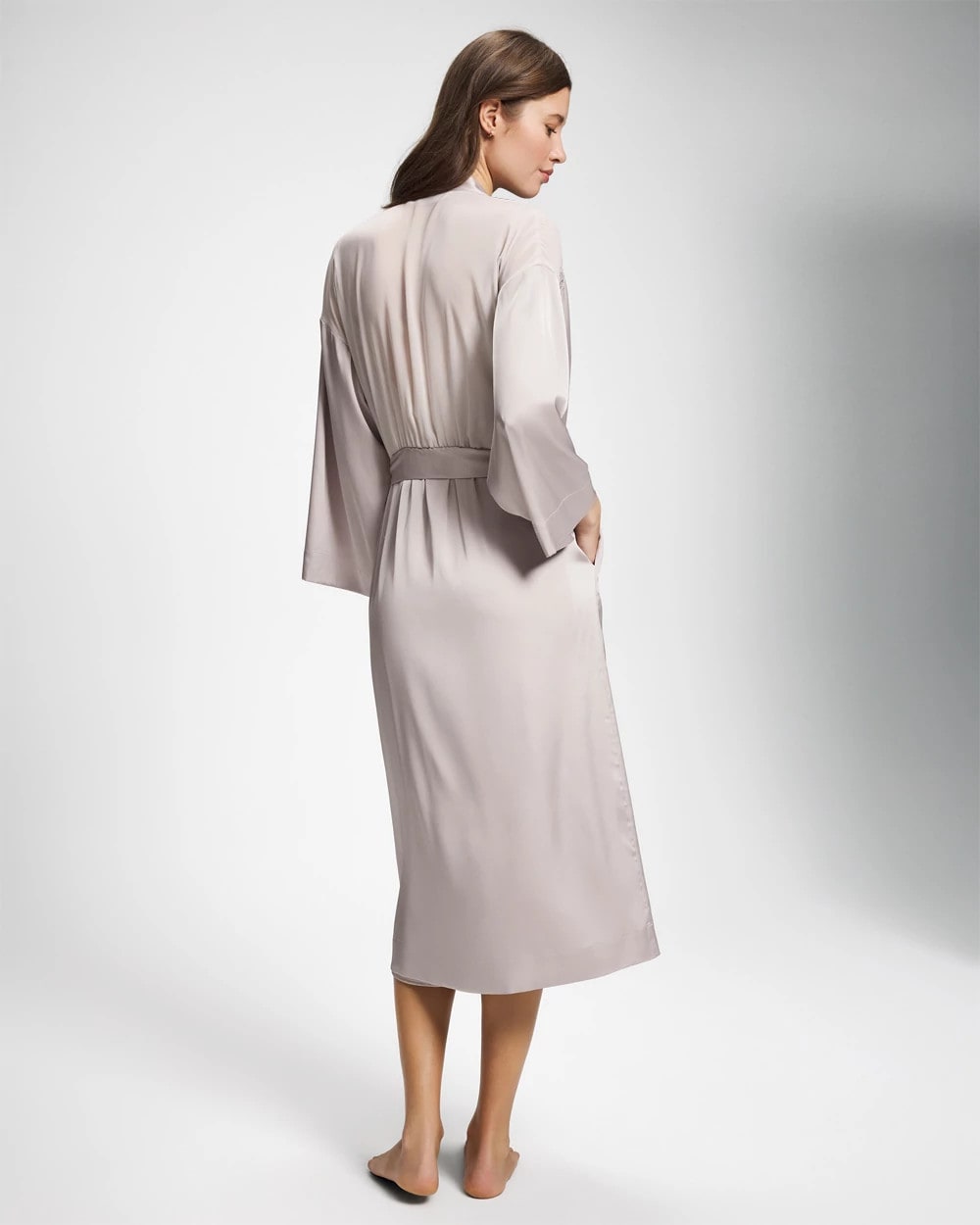 GRAY GLASS - Lace Long Robe