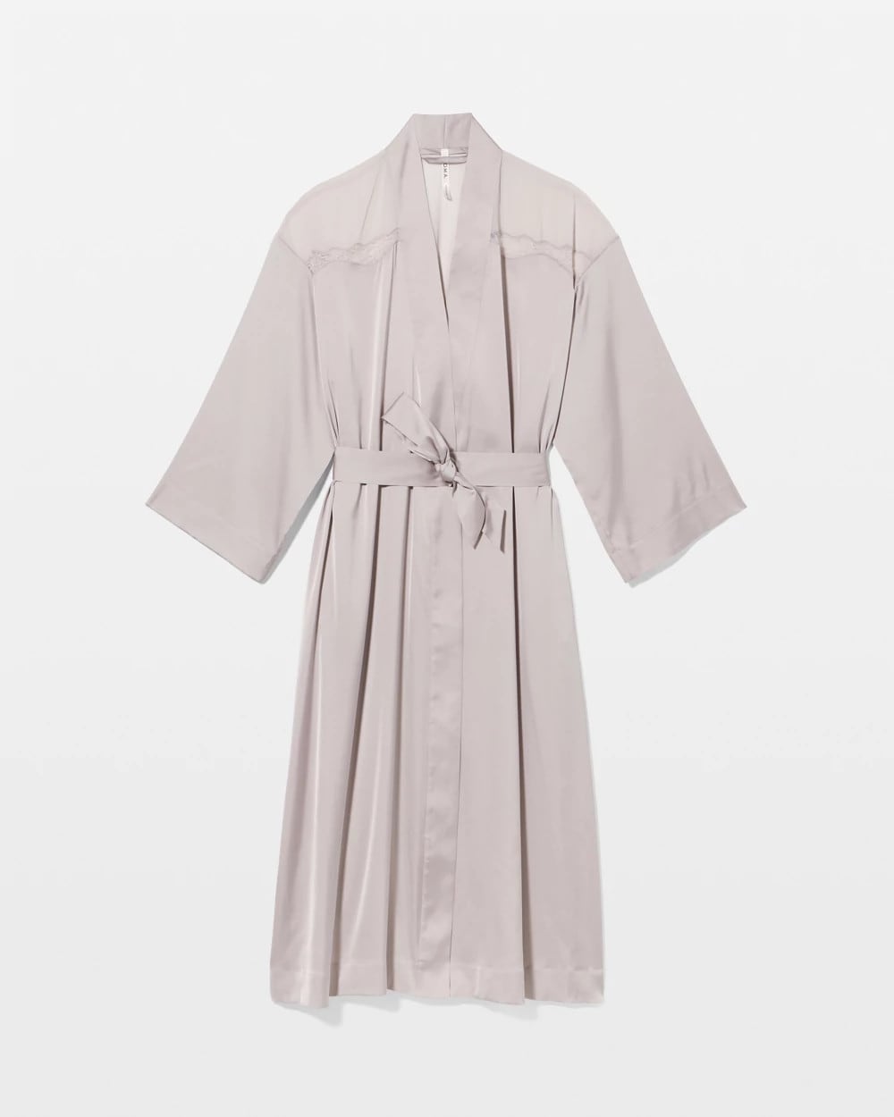 GRAY GLASS - Lace Long Robe
