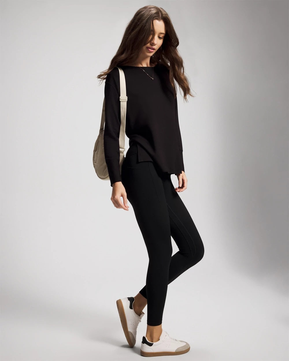 BLACK - Ultra Soft Fleece Dolman Top