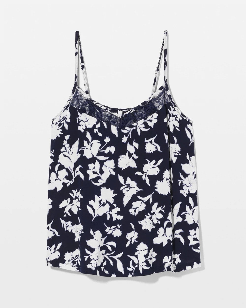 SERENITY PETALS NAVY - Lace Cami