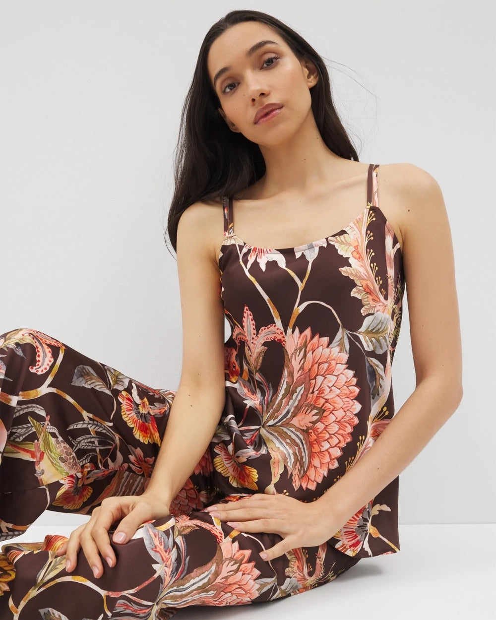 PARROT-DISO PLUME G FR - Double Strap Pajama Cami