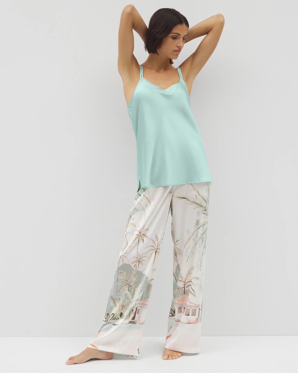 HARBOR GREEN - Double Strap Pajama Cami