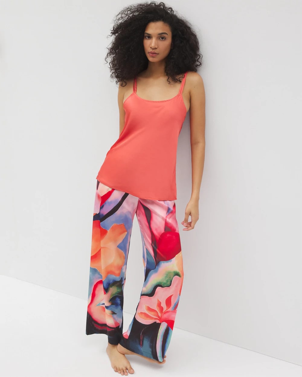 DEEP SEA CORAL - Double Strap Pajama Cami