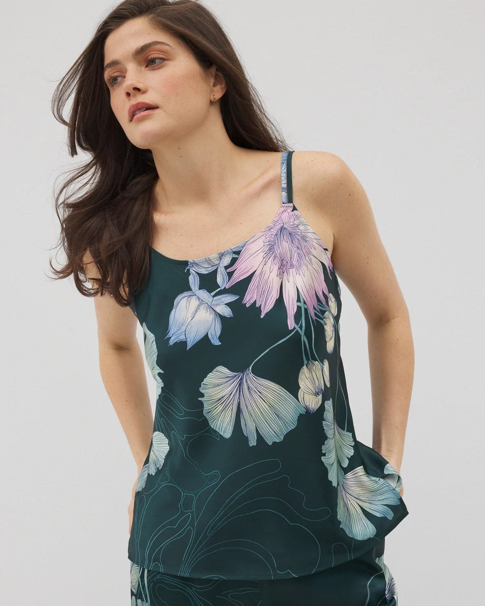 HAVEN BOTANICAL P DRK SEA - Double Strap Pajama Cami