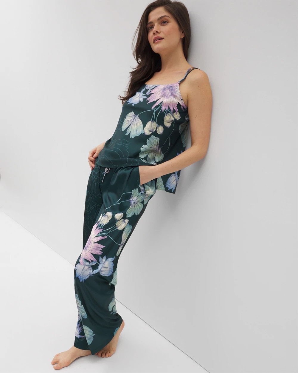 HAVEN BOTANICAL P DRK SEA - Double Strap Pajama Cami
