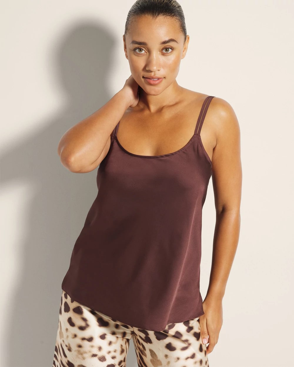 MOCHA - Double Strap Pajama Cami