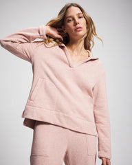 HEATHER CLAY - Cotton Terry Hoodie
