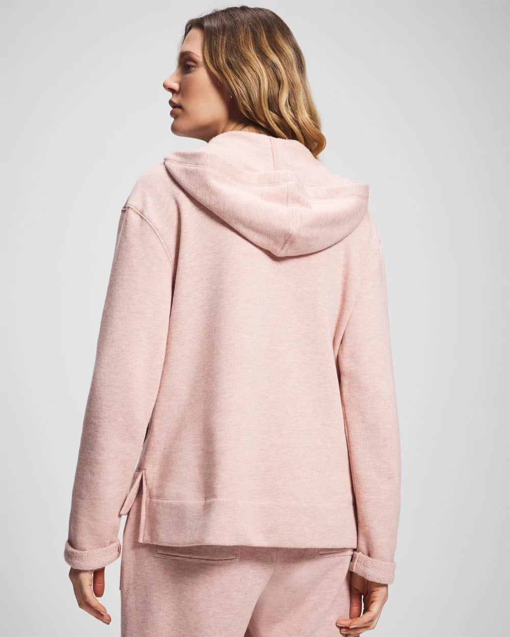 HEATHER CLAY - Cotton Terry Hoodie