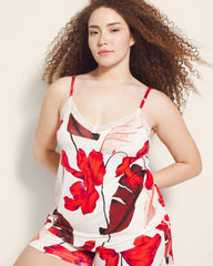 TROPIC LIKE ITS HOT WS - Lace Trim Pajama Cami