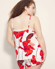 TROPIC LIKE ITS HOT WS - Lace Trim Pajama Cami