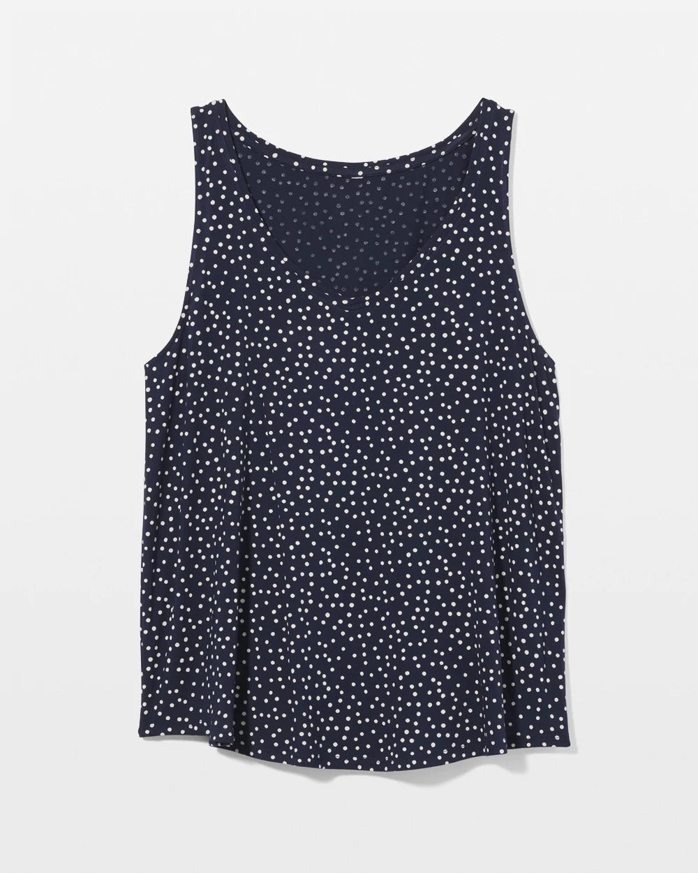 DOT OBSESSED NAVY - Printed V-Neck Pajama Tank