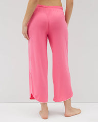 CAMELLIA ROSE - Solid Piped Crop Pajama Pant