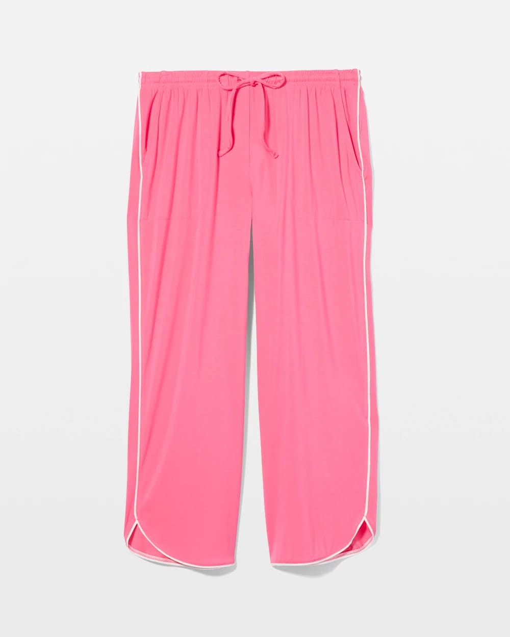 CAMELLIA ROSE - Solid Piped Crop Pajama Pant